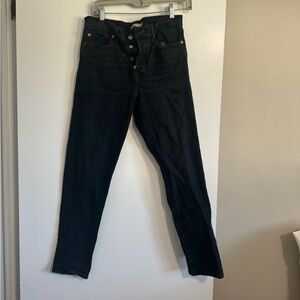 Levi Wedgie straight Ankle Jeans